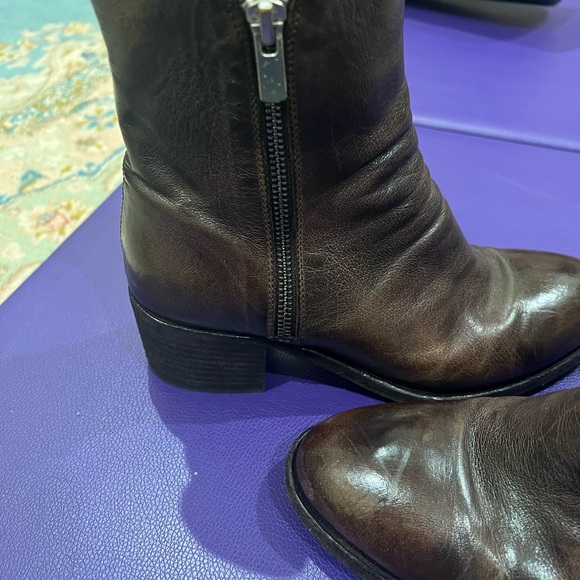 OFFICINE CREATIVE DENNER 103 Brown Leather Boots- - Picture 10 of 16